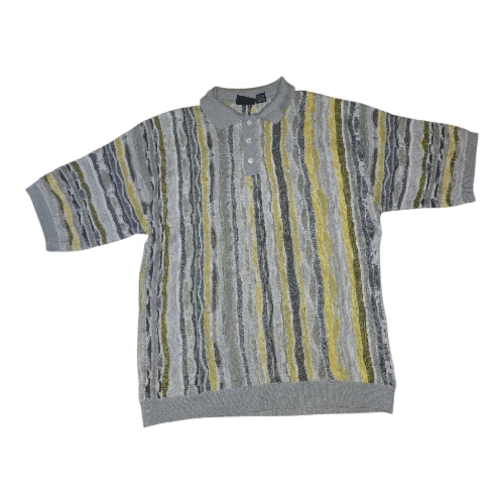 PJ mark Cozy Multi Color Knit Polo Size M